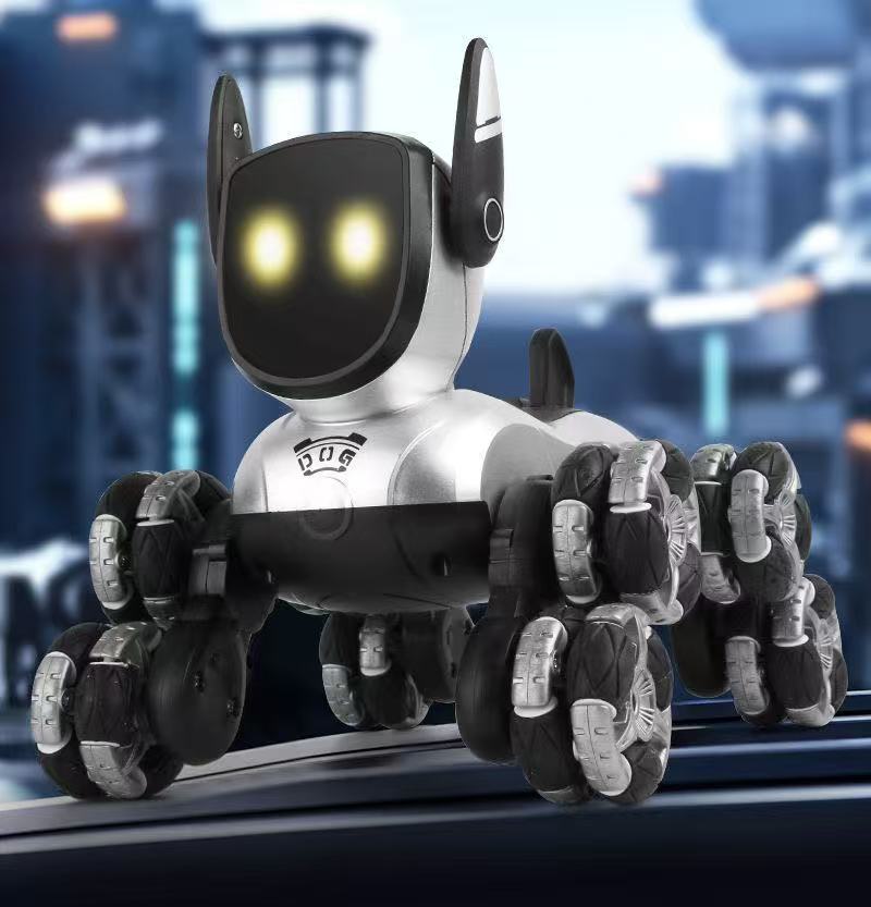 Electric intelligent robot dog toy car