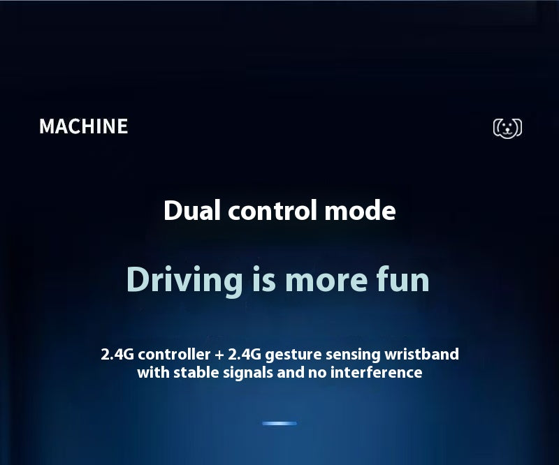 Electric intelligent robot dog toy car