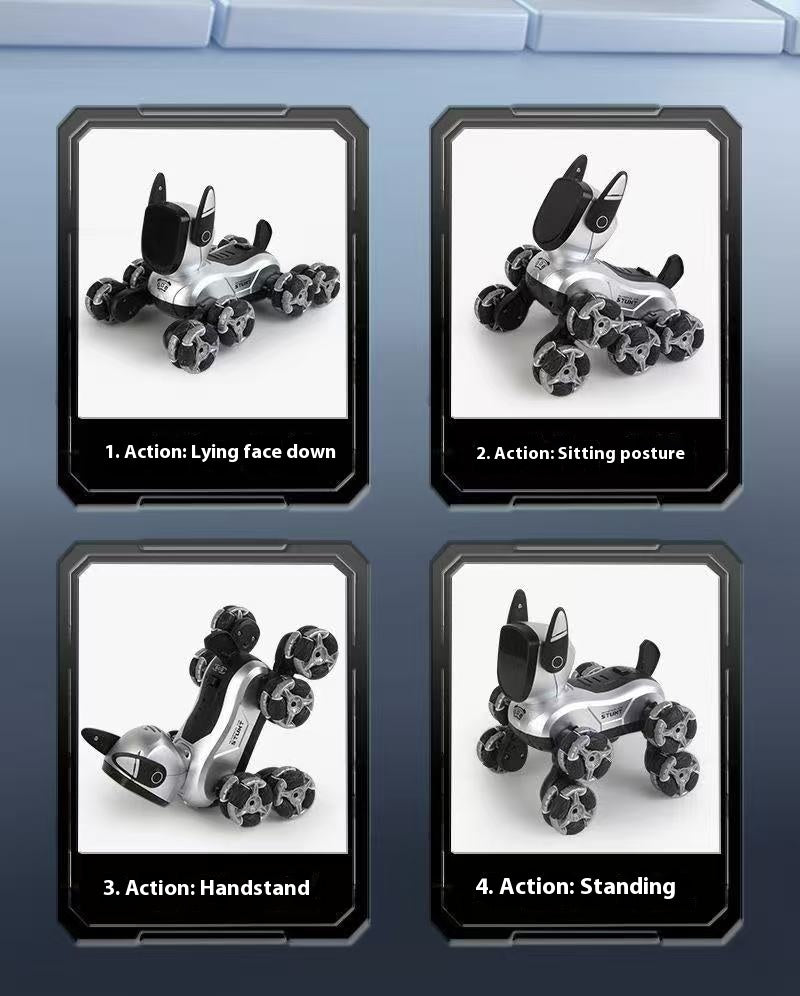 Electric intelligent robot dog toy car