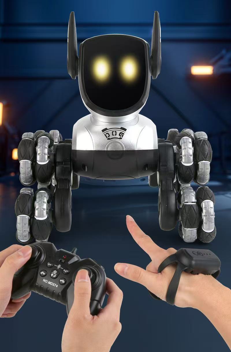Electric intelligent robot dog toy car