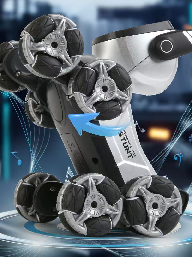 Electric intelligent robot dog toy car