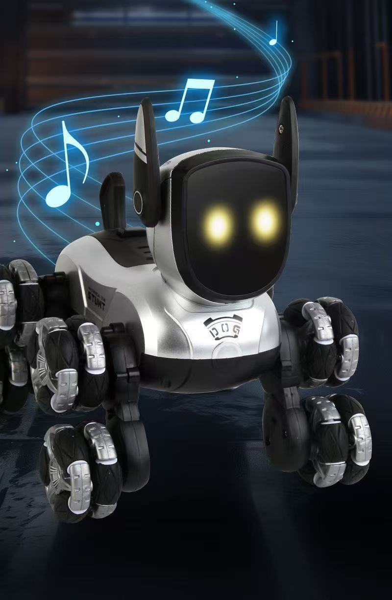 Electric intelligent robot dog toy car