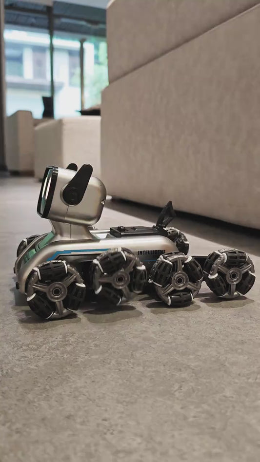 Electric intelligent robot dog toy car